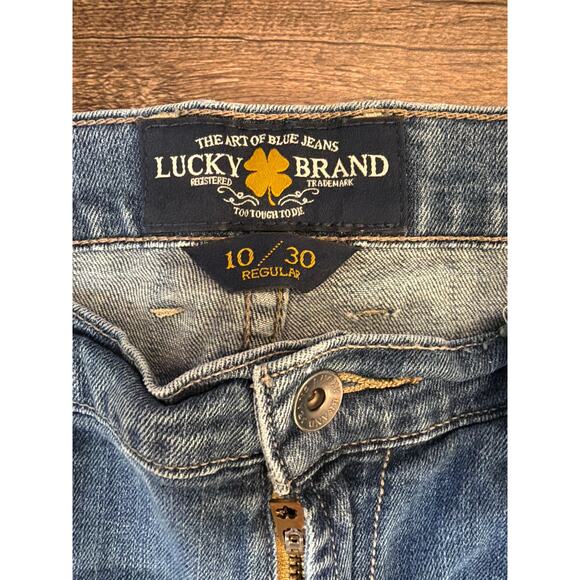 Lucky Brand Sweet’N Low Bootcut Jeans Women’s 10/33 Regular Blue Denim - Picture 2 of 12